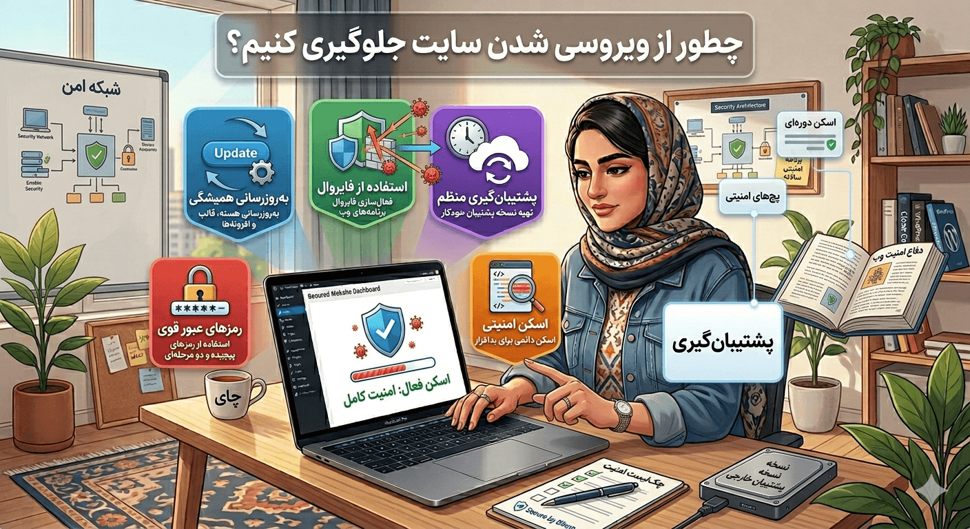 چطور از ویروسی شدن وردپرس جلوگیری کنیم