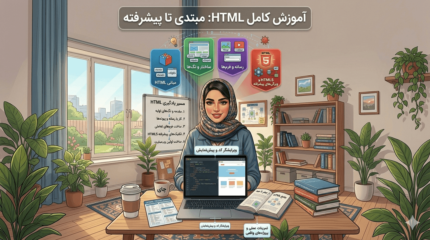 آموزش HTML مبتدی تا پیشرفته
